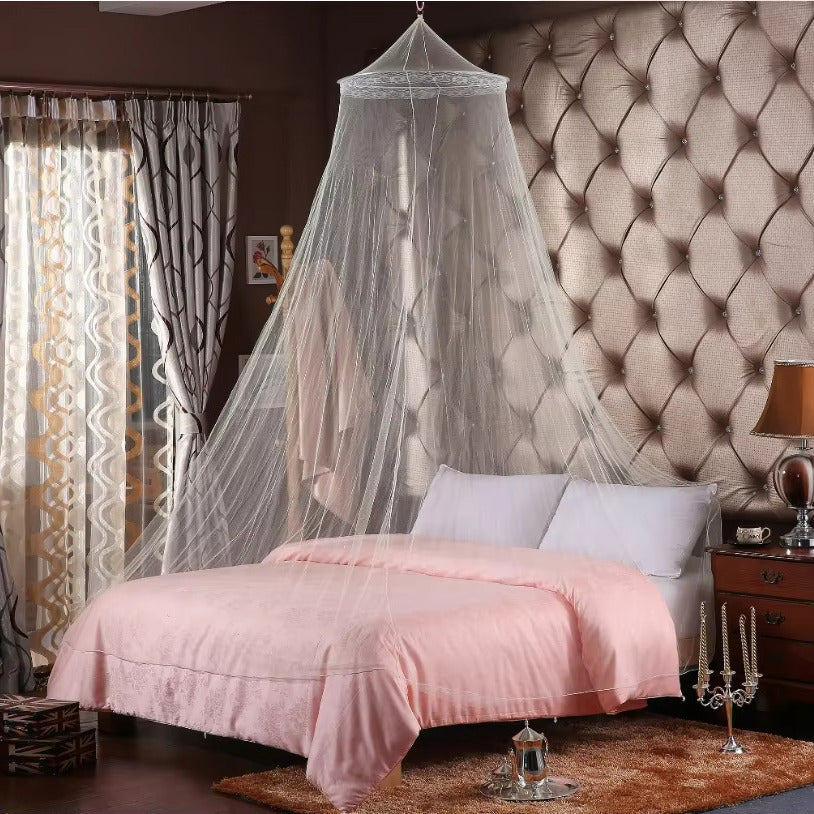 1pc Summer Hung Dome Mosquito Net For Double Bed Summer Polyester Mesh Fabric Image 6