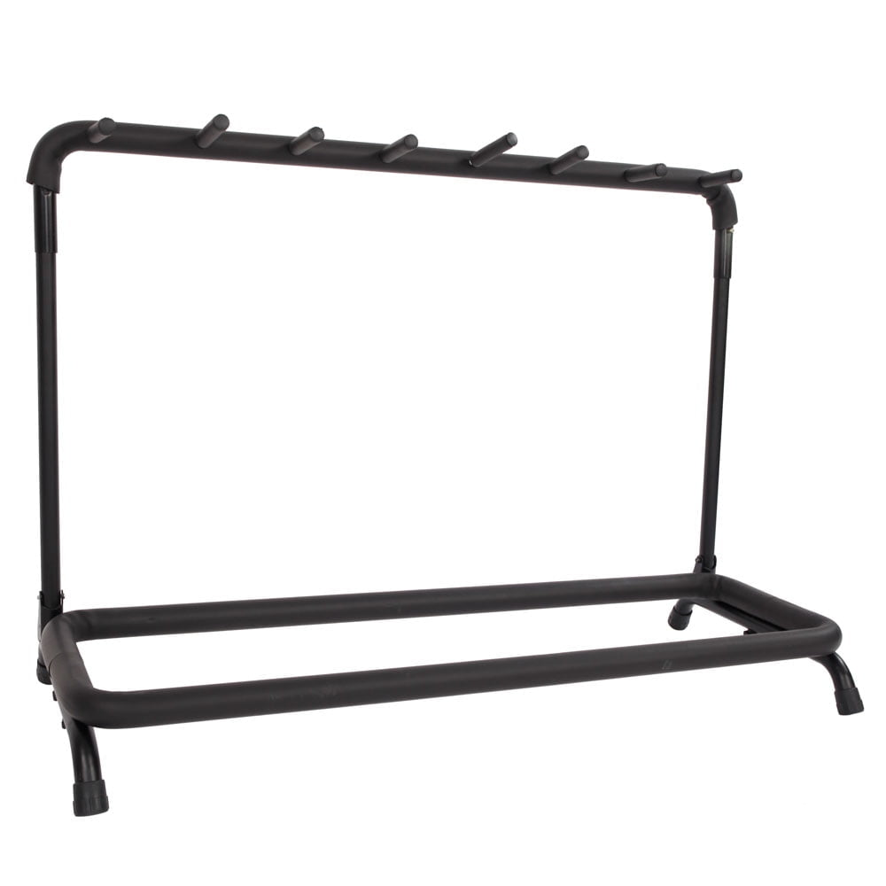 Hommoo 7-Slot Guitar Holder Rack Stand - Black Image 3