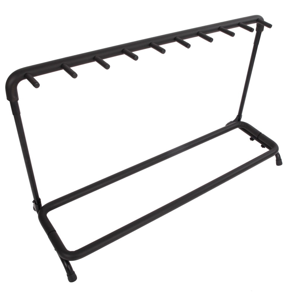 Hommoo 9-Slot Guitar Holder Rack Stand - Black Image 1