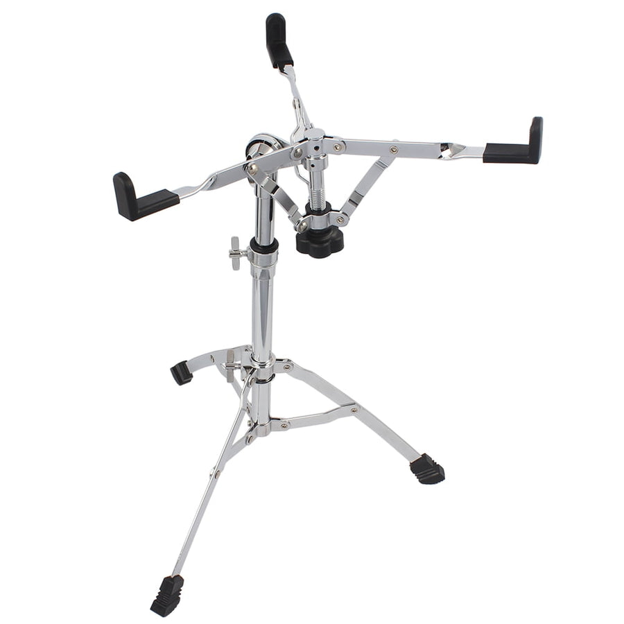 Hommoo Chrome Plated Dumb Snare Drum Stand Tripod - Silver Image 1