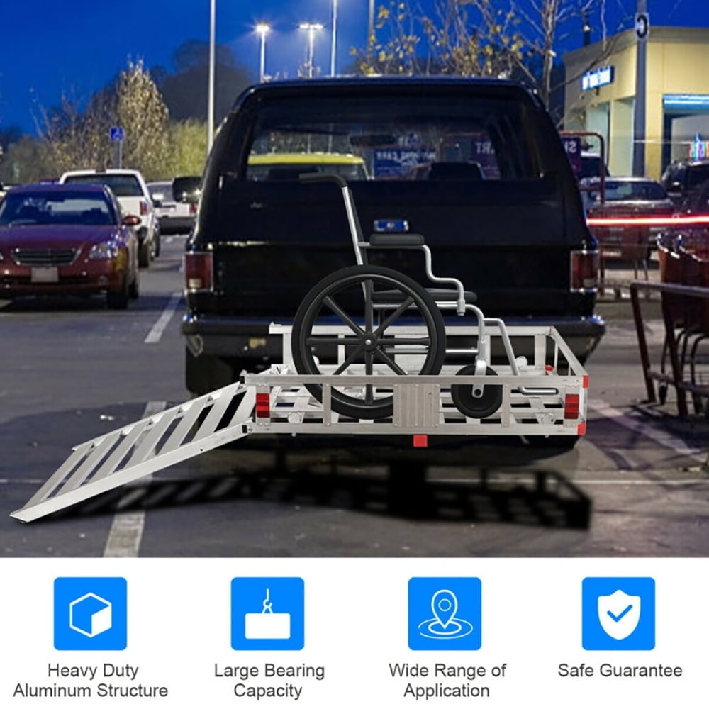 Hommoo 50" x 29.5" Hitch-Mounted Mobility Cargo Carrier Image 5