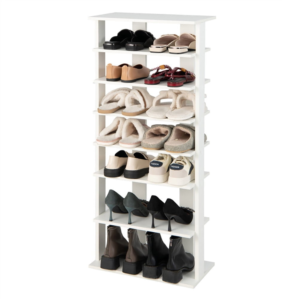 Hommoo 7 Tiers Vertical Shoe Rack for Front Door-White, Space-Saving Shoe Rack Organizer for Closet Entryway Image 5