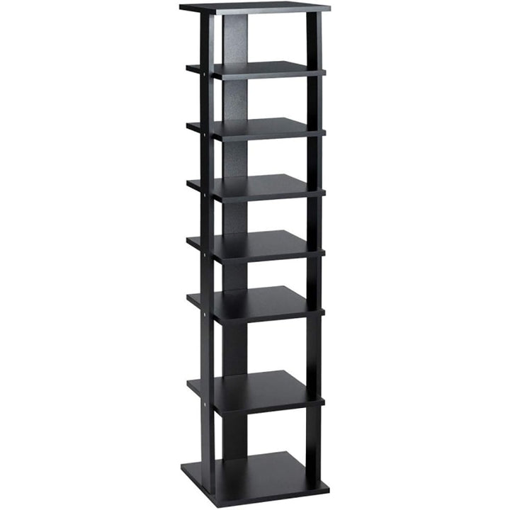 Hommoo 7-Tier Shoe Rack Practical Free Standing Shelves Storage Shelves-Black, Space-Saving Shoe Rack Organizer for Image 3