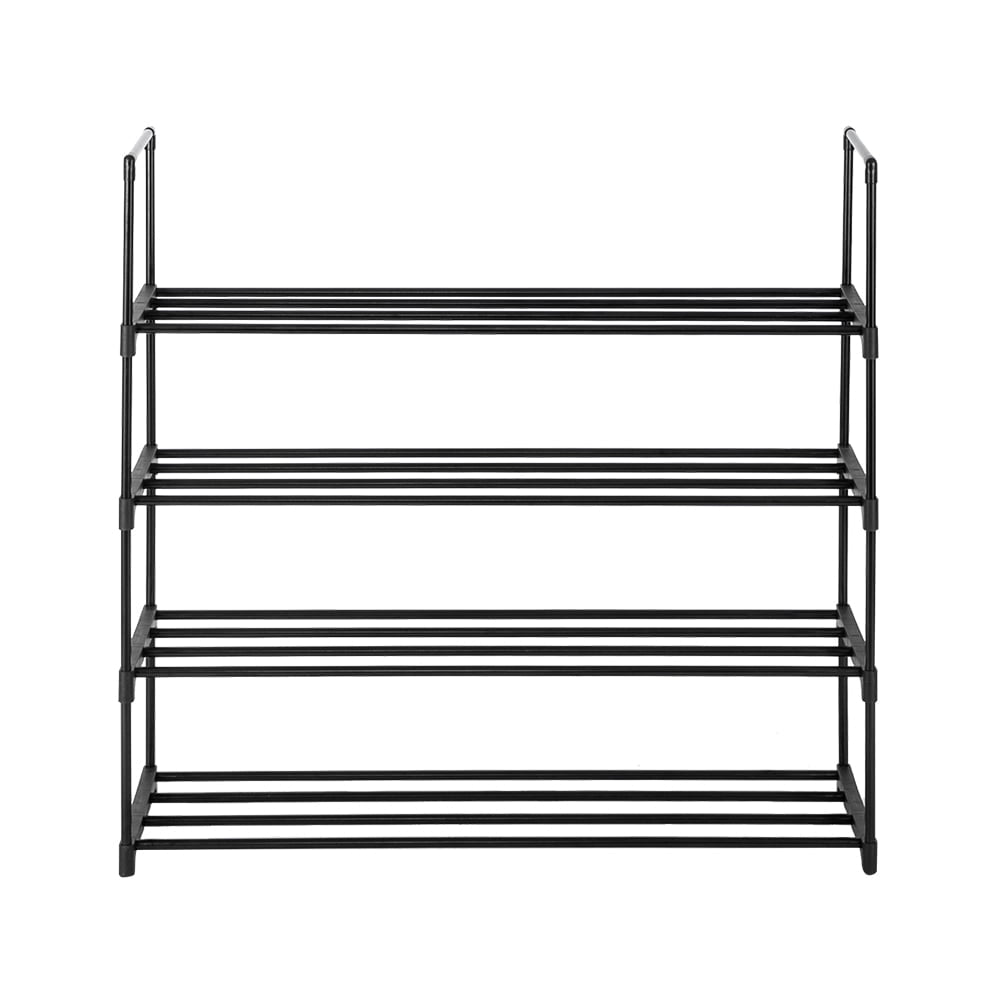 Hommoo 4 Tiers Shoe Rack Set of 2, Shoe Shelf Organizer, Stackable Shoe Storage Organizer Unit for Bedroom, Entryway, Image 3