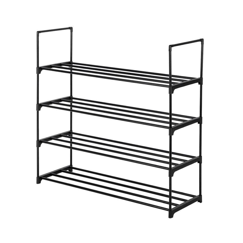 Hommoo 4 Tiers Shoe Rack Set of 2, Shoe Shelf Organizer, Stackable Shoe Storage Organizer Unit for Bedroom, Entryway, Image 4