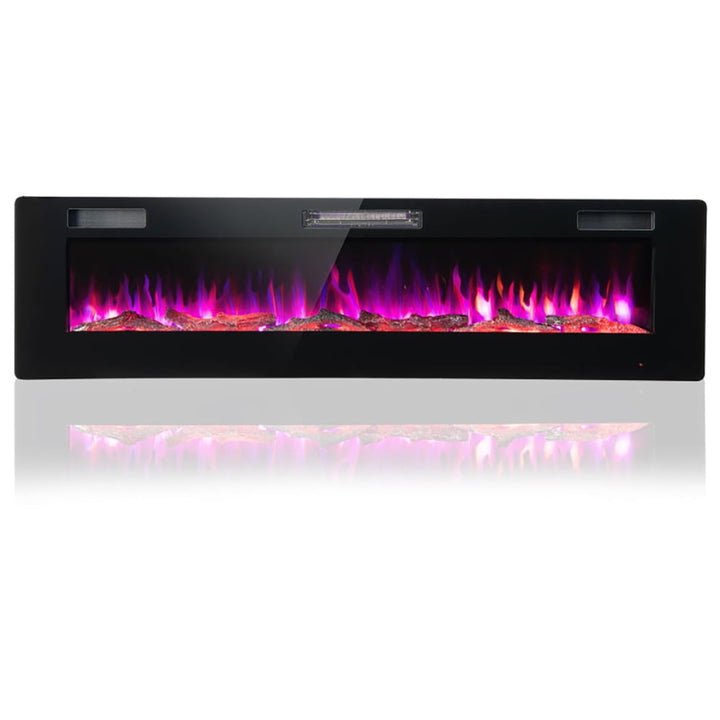 Hommoo Fireplace Heater,Electric Fireplace, 60 Inches Ultra-thin Electric Fireplace with Remote Control and Timer Image 1