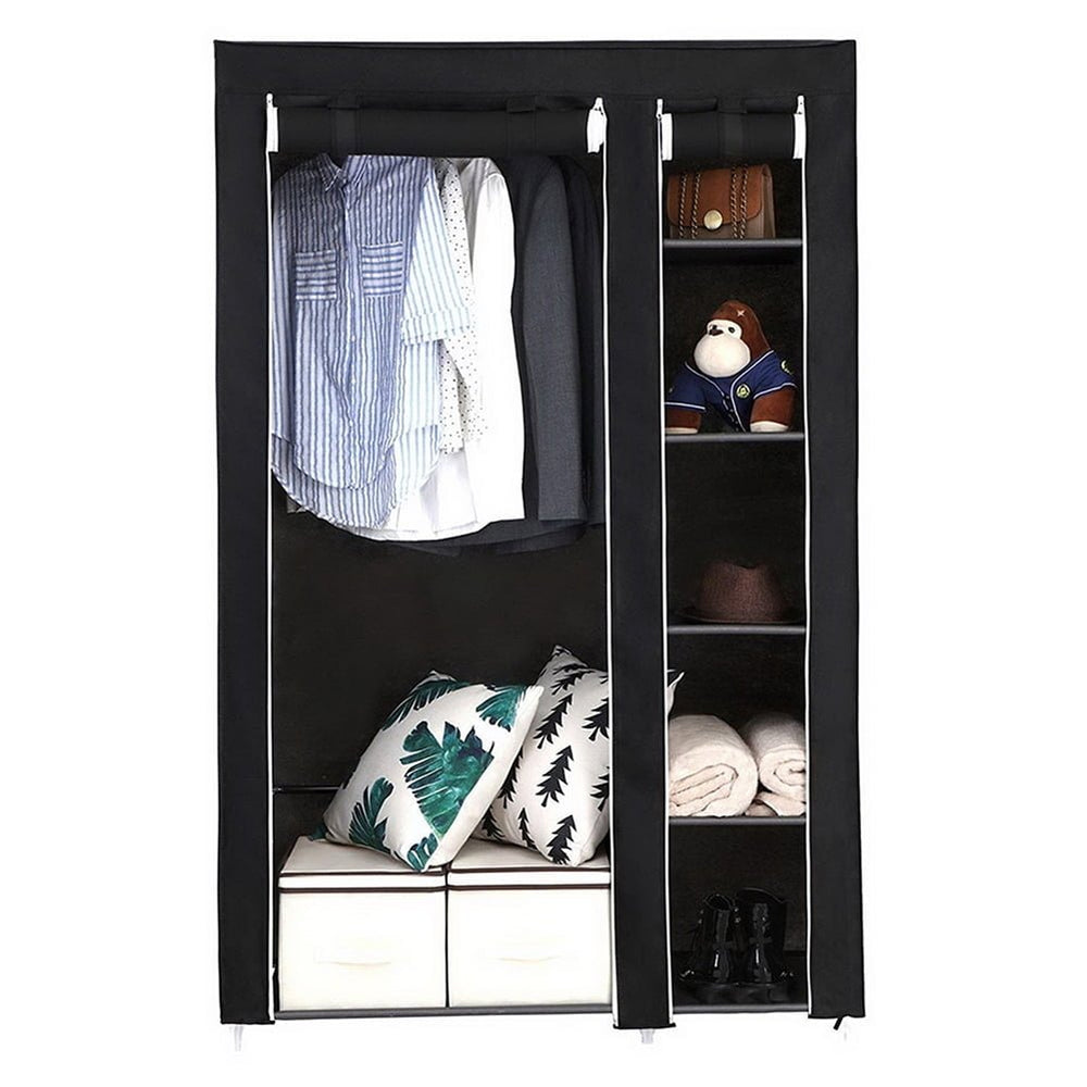 Hommoo High-Quality Wardrobe Closet, Non-Woven Storage Shelf Closet Wardrobe Image 2