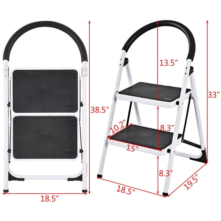 Hommoo Step Ladder, Folding Step Stool, Stepladders,2.98 Image 3