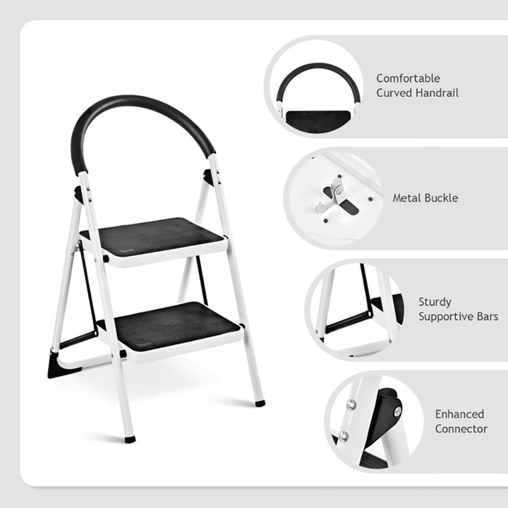 Hommoo Step Ladder, Folding Step Stool, Stepladders,2.98 Image 4