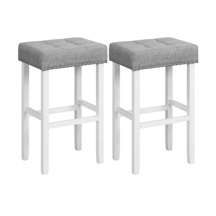 Hommoo 2 Pieces Counter Height Bar Stools with Sponge Padded Cushion-29 inches, Bar Height Stools, Bar Stools for Image 1