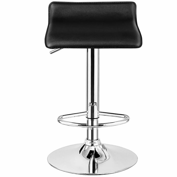 Hommoo Bar Stools Set of 2, Adjustable PU Leather Backless Adjustable Bar Stools, Swivel Bar Stool, Barstools Set of 2 Image 4