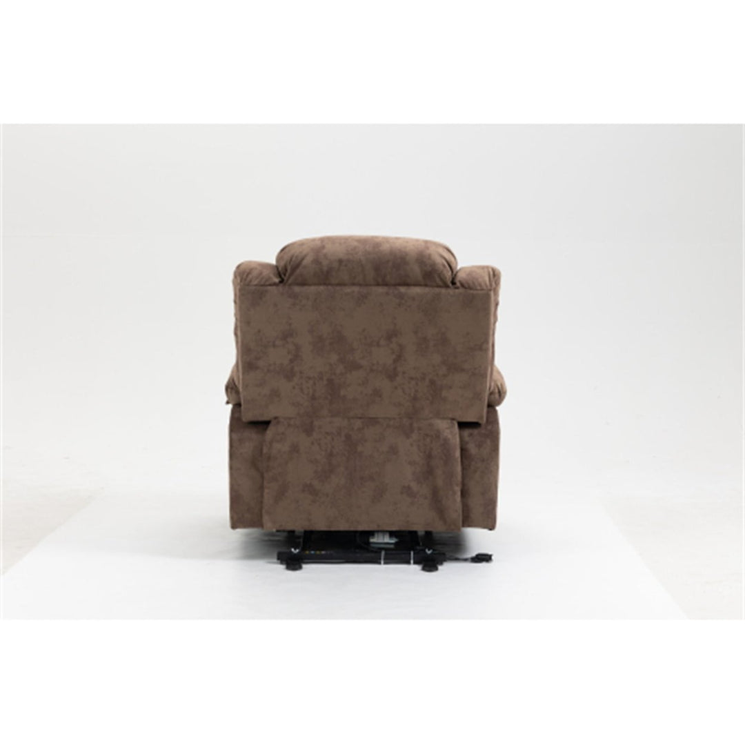 Hommoo Push-Back Recliner, Single Sofa Home Theater Chairs Power Electric Reclining for Elderly with Backrest for Living Image 2