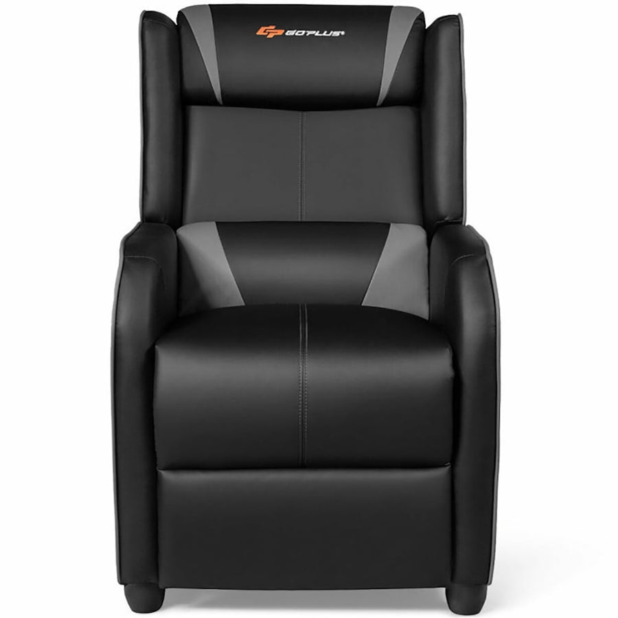 Hommoo Recliner Chair, Reclining Chair,Lounge Chair,Home Massage Gaming Recliner Chair-Gray Image 1