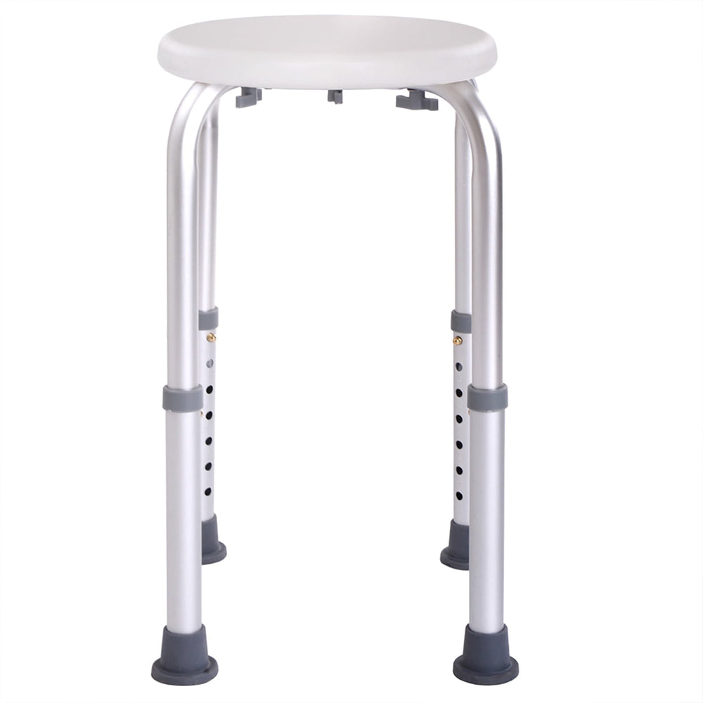 Hommoo Shower Stool Bath Bench with Adjustable Heights and Non-Slip Rubber for Safety and Stability, Shower Chair for Image 2