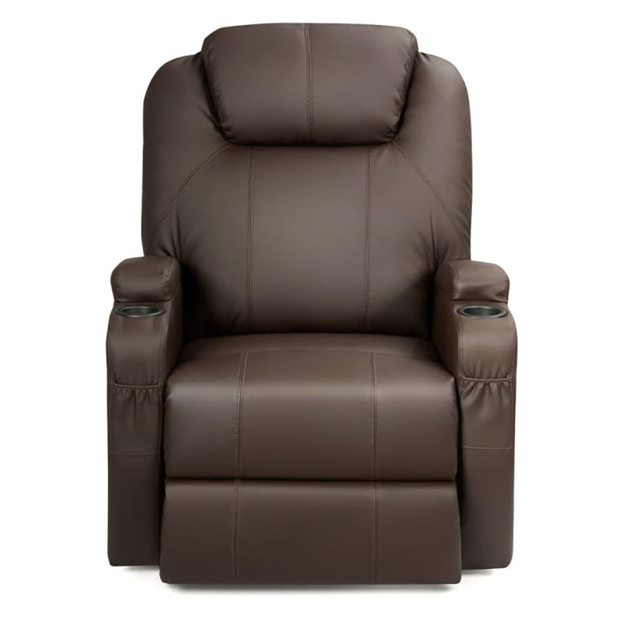 Hommoo Recliner Chair, Reclining Chair,Lounge Chair,Power Lift Recliner Chair with Massage and Heat for Elderly with Image 1