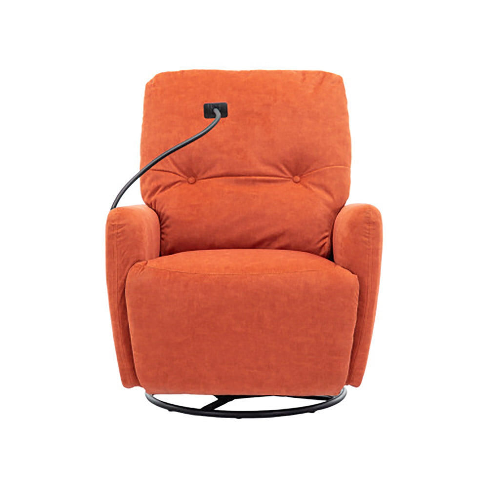 Hommoo 270 Degree Swivel Power Lift Recliner Chair,Recliner Chair Clearance wite a Phone Holder, for Living Room, Orange Image 2