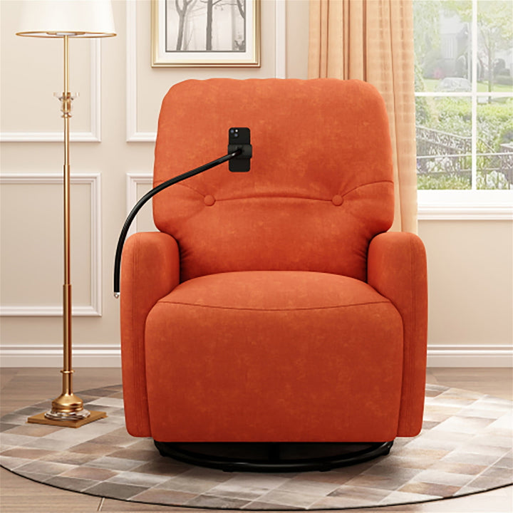 Hommoo 270 Degree Swivel Power Lift Recliner Chair,Recliner Chair Clearance wite a Phone Holder, for Living Room, Orange Image 7