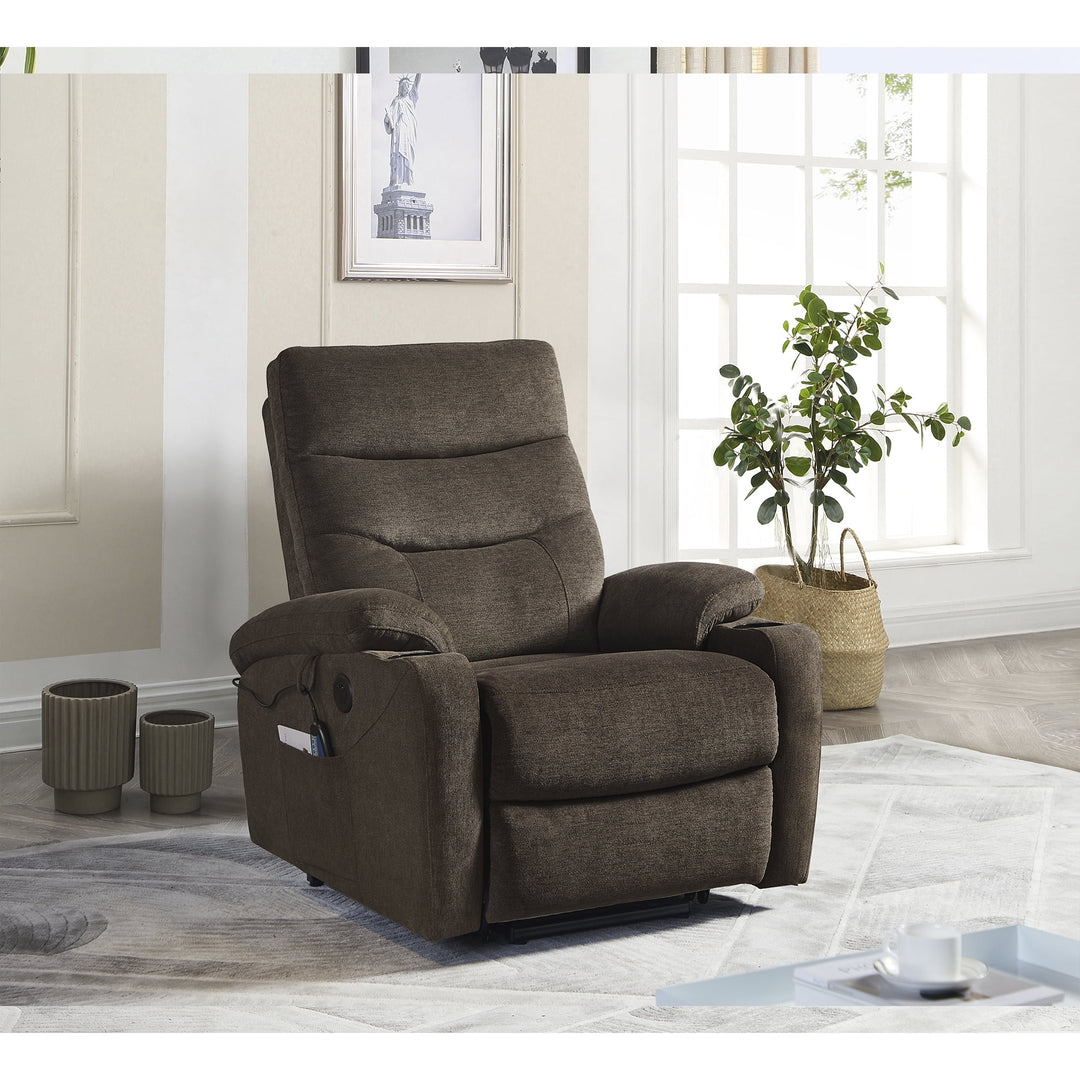 Hommoo Recliner Chair, Electric Power Lift Recliner Chair Sofa with Massage and Heat for Elderly for Living Room Image 4