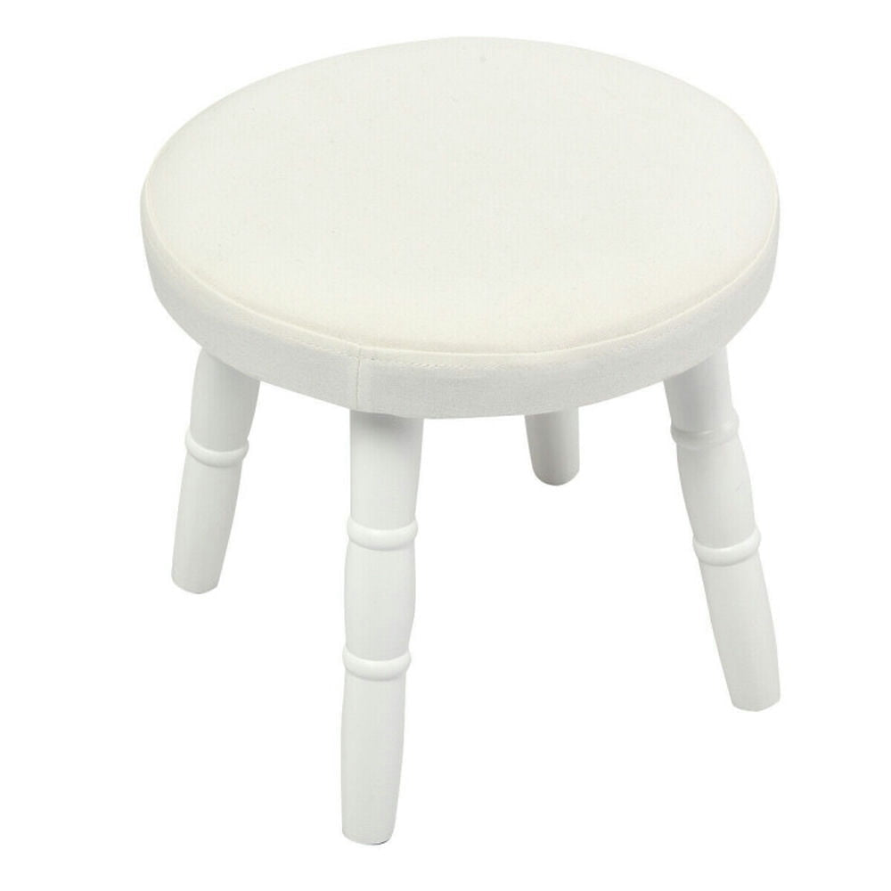 Hommoo Kids Vanity Makeup Table and Chair Set Make Up Stool-White, Kids Makeup Vanity for Girls Kids Image 7