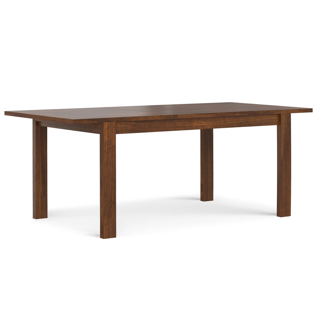 Wilson Extendable Dining Table Walnut 66 to 76 Inches Solid Wood Handmade Image 2