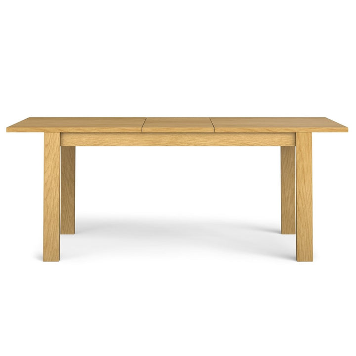 Wilson Extendable Dining Table Oak Wood 66-76 inches Seats up to 8 Modern Design Image 3