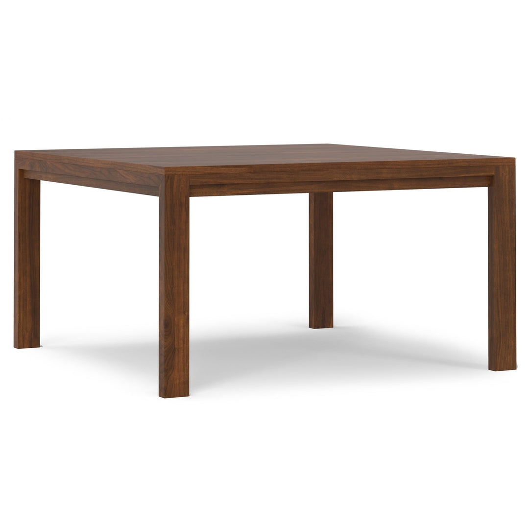 Wilson Square Dining Table Walnut Solid Wood 54-Inch Kitchen Modern Design Image 1