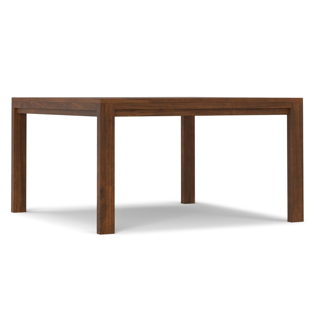 Wilson Square Dining Table Walnut Solid Wood 54-Inch Kitchen Modern Design Image 2