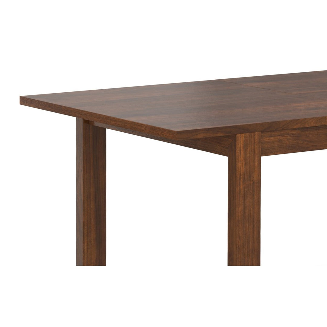 Wilson Extendable Dining Table Walnut 66 to 76 Inches Solid Wood Handmade Image 4