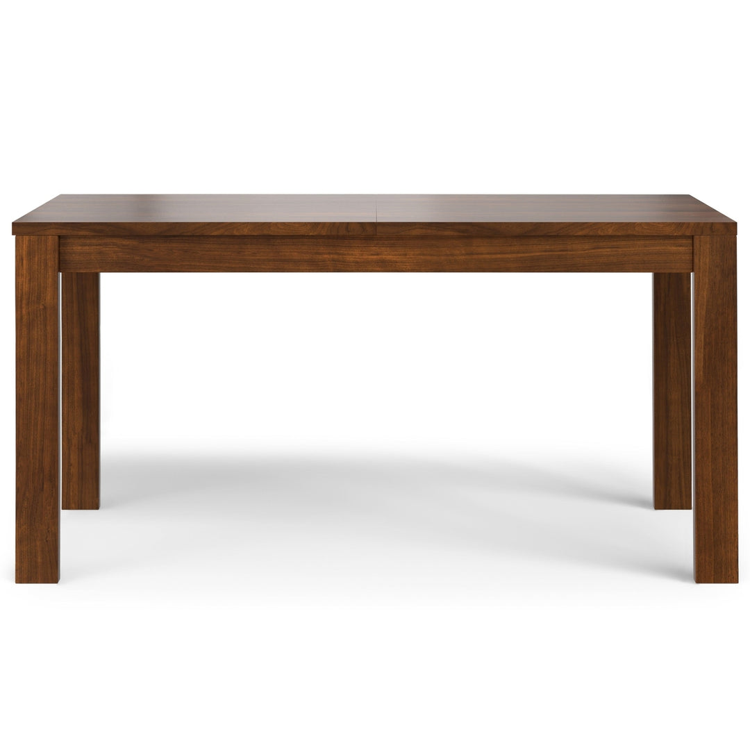 Wilson Extendable Dining Table Walnut 66 to 76 Inches Solid Wood Handmade Image 6