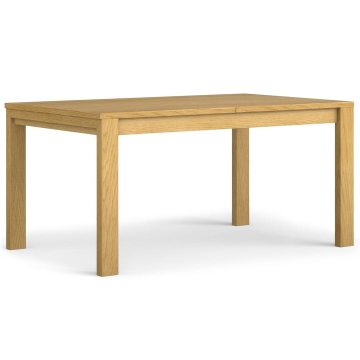 Wilson Extendable Dining Table Oak Wood 66-76 inches Seats up to 8 Modern Design Image 5