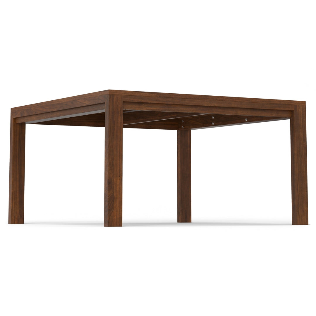 Wilson Square Dining Table Walnut Solid Wood 54-Inch Kitchen Modern Design Image 7