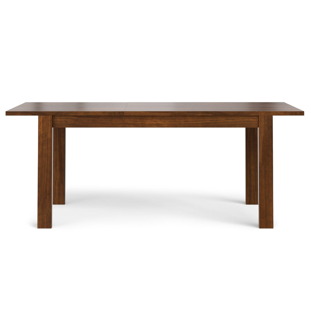 Wilson Extendable Dining Table Walnut 66 to 76 Inches Solid Wood Handmade Image 11