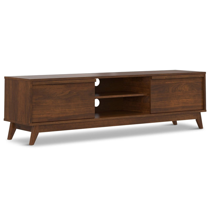 Lennon 72 inch Low TV Stand in Walnut Image 1