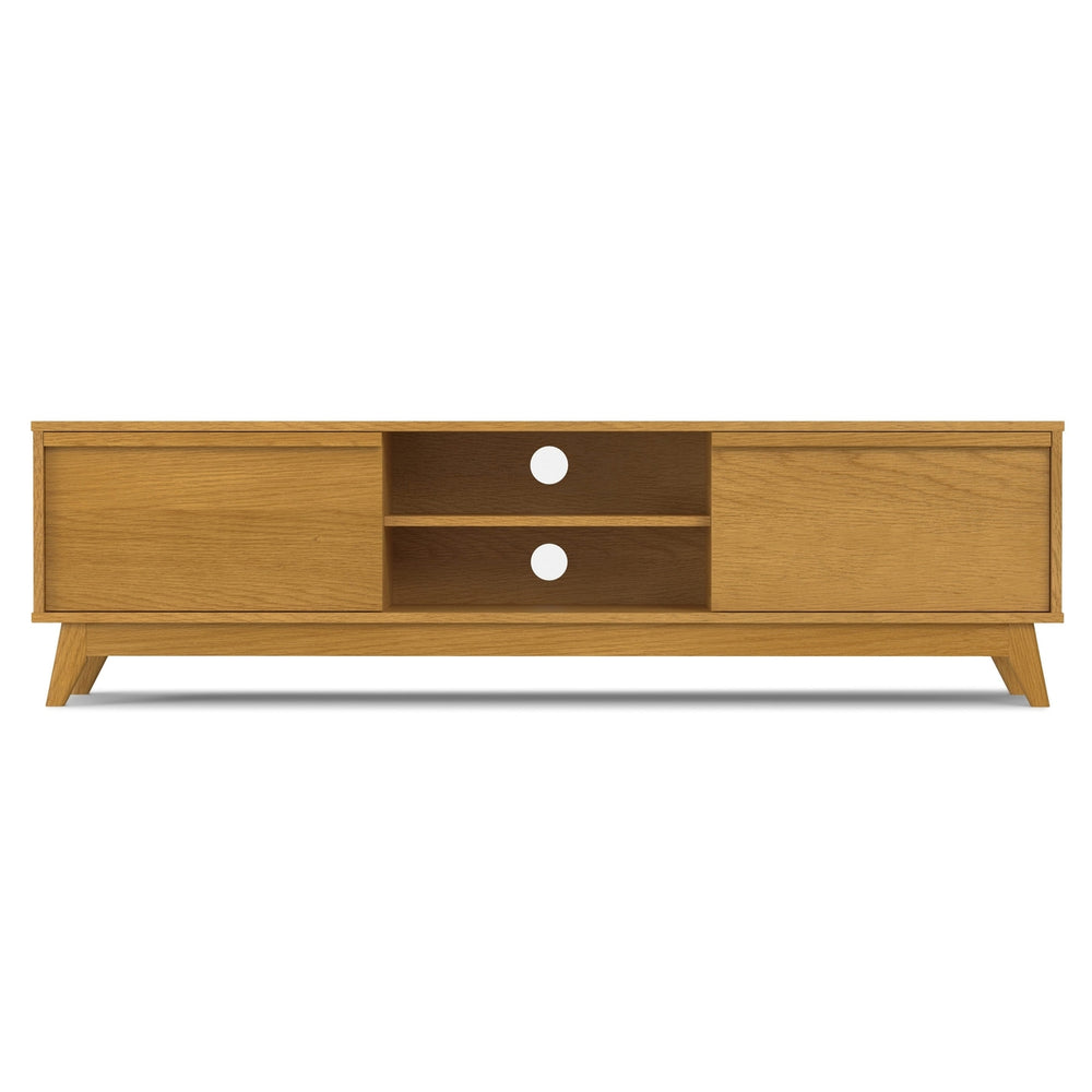 Lennon 72 inch Low TV Stand in Oak Image 2