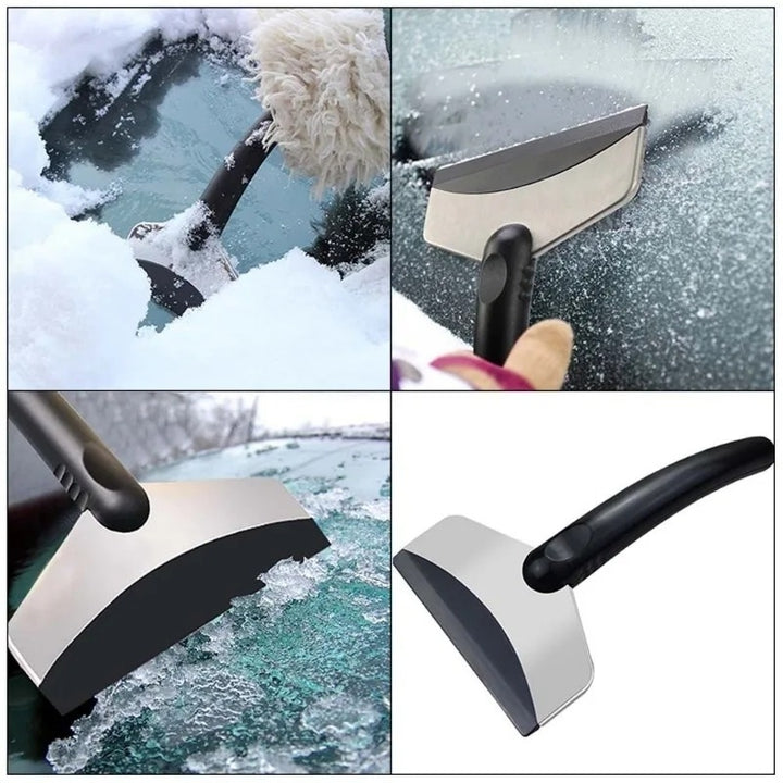 2Pcs Multifunction Car Snow Shovel Winter Windshield Defrosting Ice Scraper Tool Glass Snow Removal Tools Auto Image 4