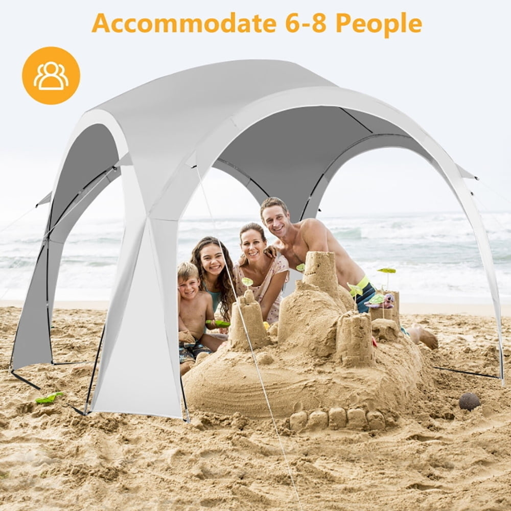 Hommoo 2 Person Portable Pickup Tent with Carry Bag-L, Beach Shade Tent, Easy Pop Up Beach Shade Beach Tent Image 5