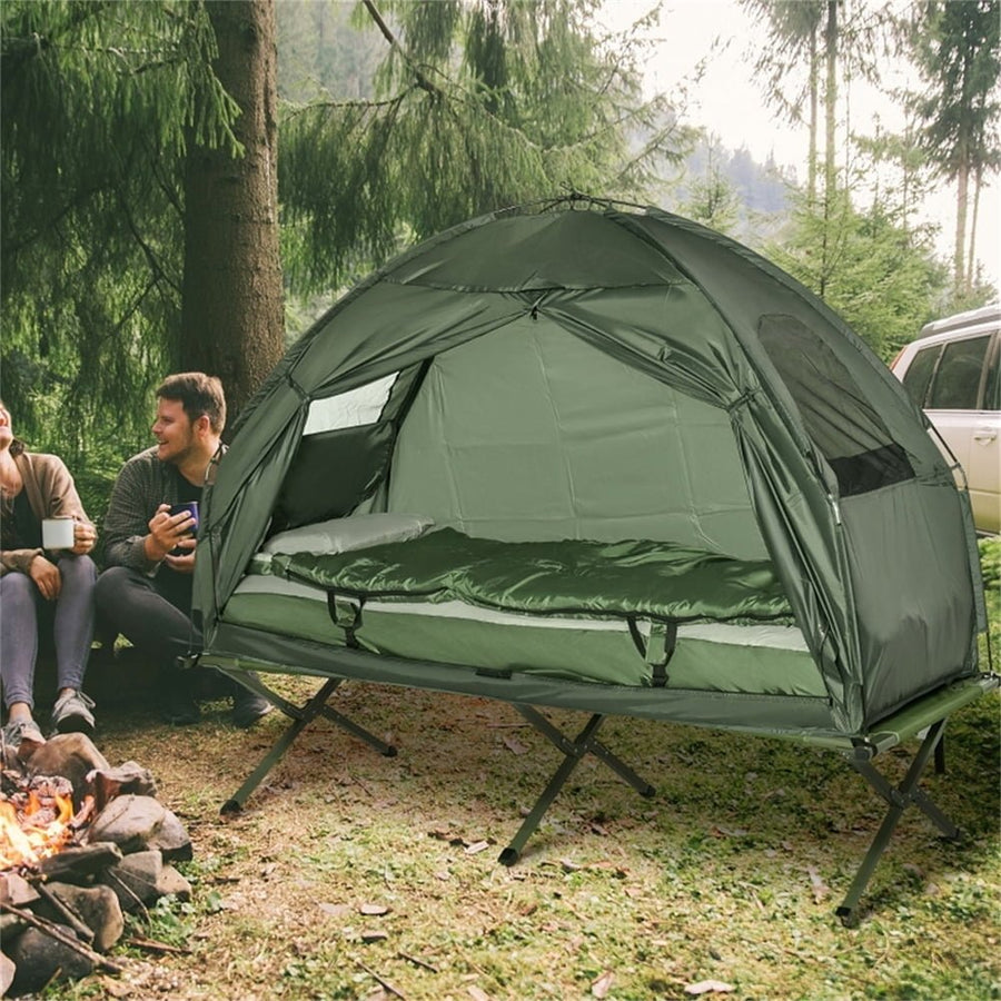 Hommoo Camping Beach Tent, Folding Tent, Foldable Camping tent Green Image 1