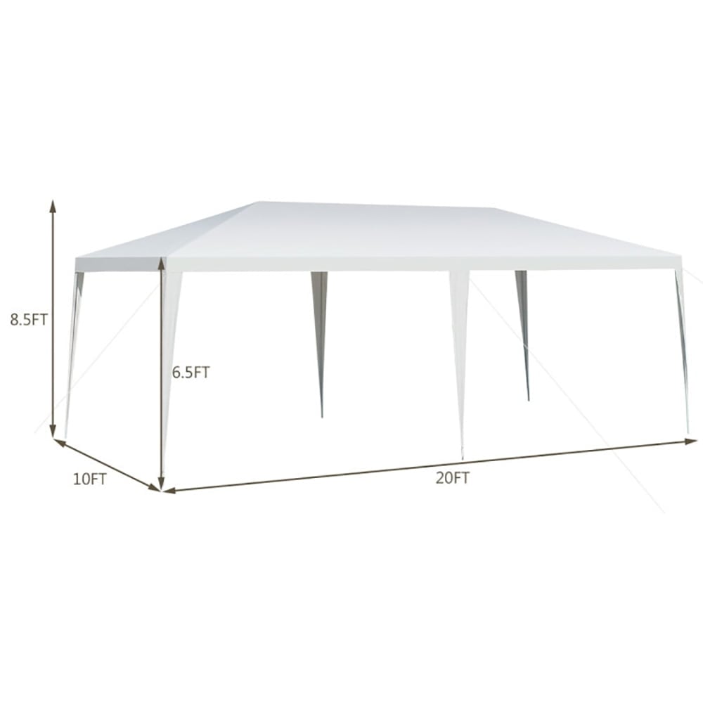 Hommoo 10 x 20 Feet Waterproof Canopy Tent with Tent Peg and Wind Rope, Outdoor Gazebo Wedding Party Tent Canopy Tent Image 7