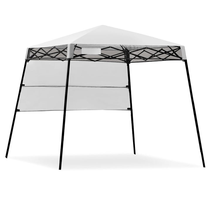 Hommoo 7 x 7 Feet Sland Adjustable Portable Canopy Tent with Backpack-White, Outdoor Gazebo Wedding Party Tent Canopy Image 1