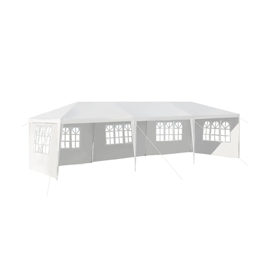 Hommoo 10 x 30 Feet Canopy Tent with 5 Removable Sidewalls for Party Wedding,for Outside Party Image 1