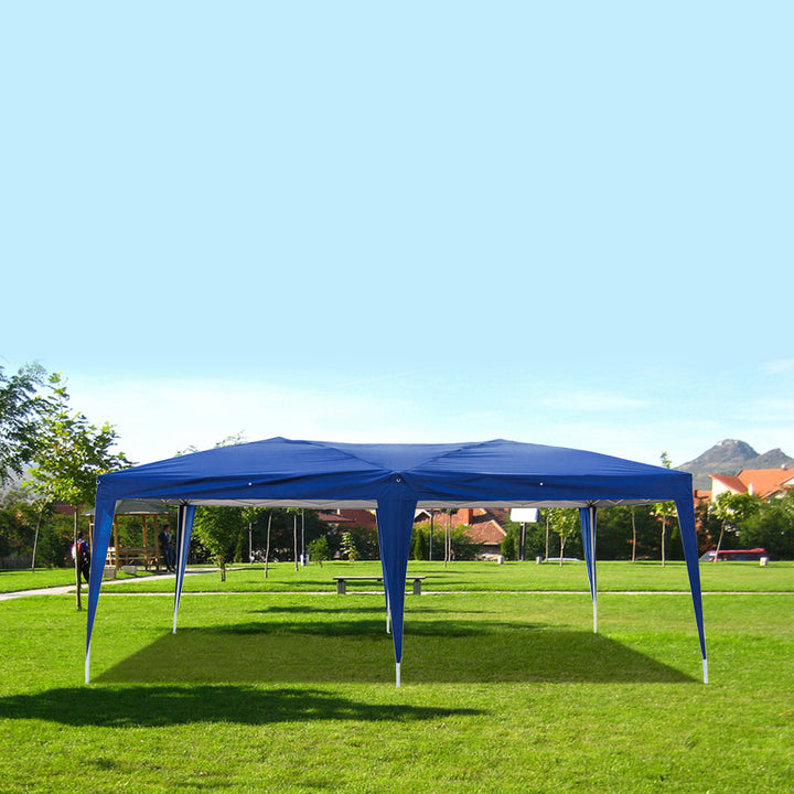 Hommoo 10 x 20 Canopy Tents for Outside Canopy Tents with Screen, Blue 4 Sides Folding Pop Up Canopy Tent for Outdoor Image 3