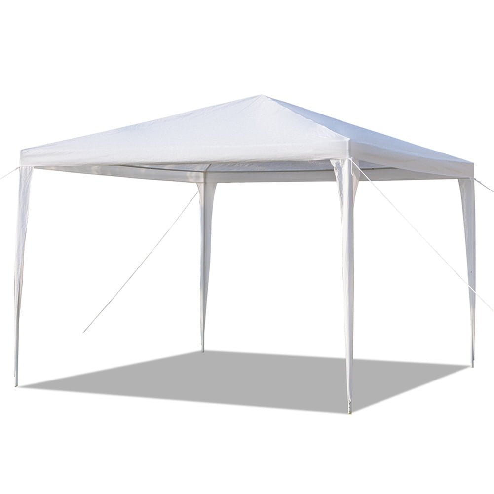 10x10ft Canopy Tent, 210D Waterproof Portable Canopy Shelter for Garden Patio White Image 2