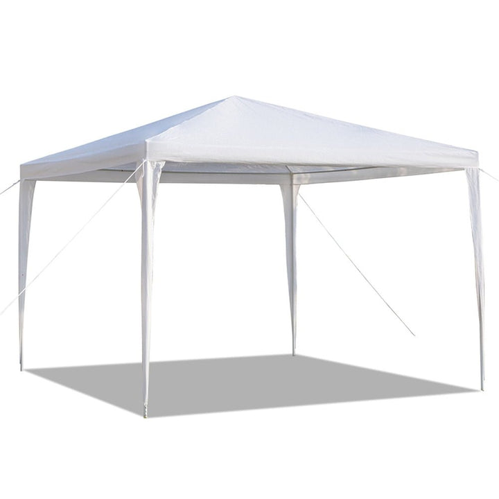 10x10ft Canopy Tent, 210D Waterproof Portable Canopy Shelter for Garden Patio White Image 3