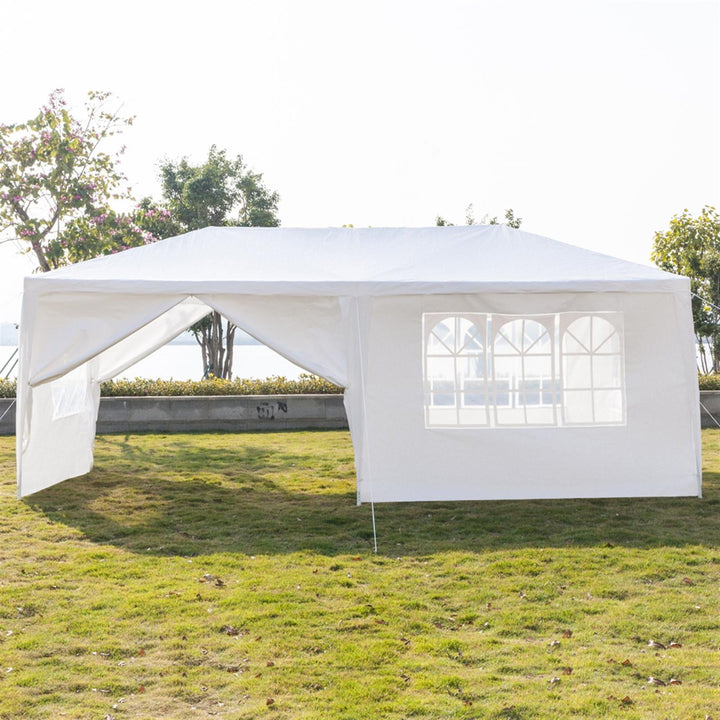 Resenkos 10 x 20 Tents and Canopies Outdoor Tents and Canopy, White 6 Sides Portable Waterproof Tent with Spiral Tubes Image 1