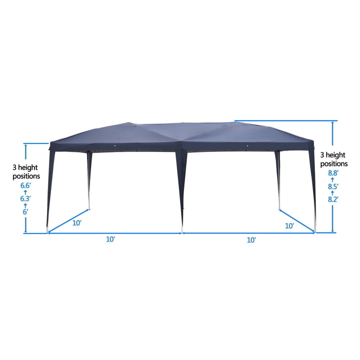 Hommoo 10 x 20 Canopy Tents for Outdoor, Waterproof Tents and Canopies with Carry Bag for Wedding, Party, Commercial Image 3