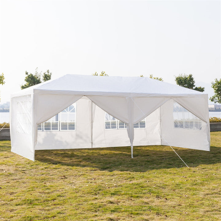 Resenkos 10 x 20 Tents and Canopies Outdoor Tents and Canopy, White 6 Sides Portable Waterproof Tent with Spiral Tubes Image 4