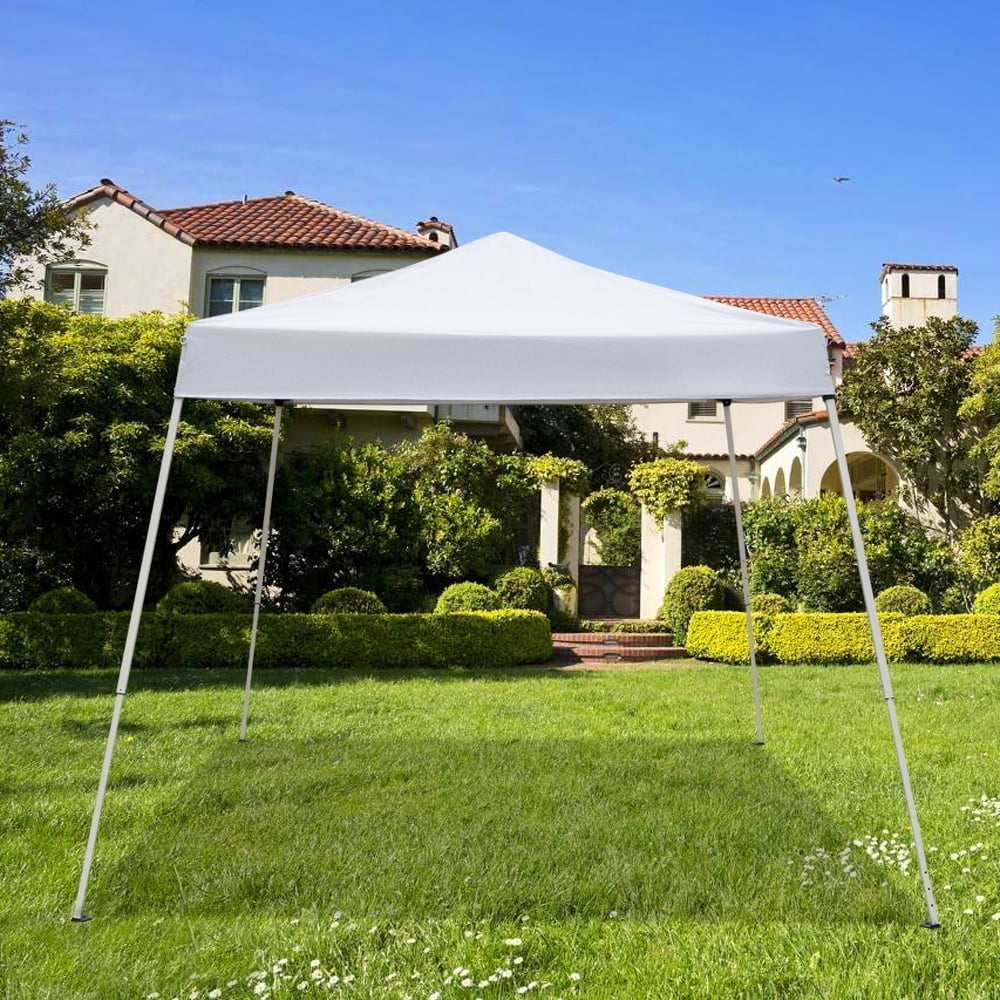 Hommoo 9.8 x 9.8 Wedding Party Tent Gazebo Canopy with Carry Bag for Outdoor Event Beach White Image 2