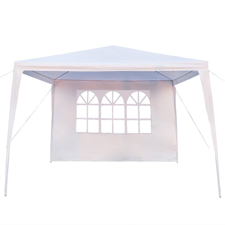 Hommoo Outdoor Gazebo Tent, Canopy Tent, Outdoor Sun Shade Shelter, 3 x 3m Three Sides Waterproof Tent with Spiral Tubes Image 4