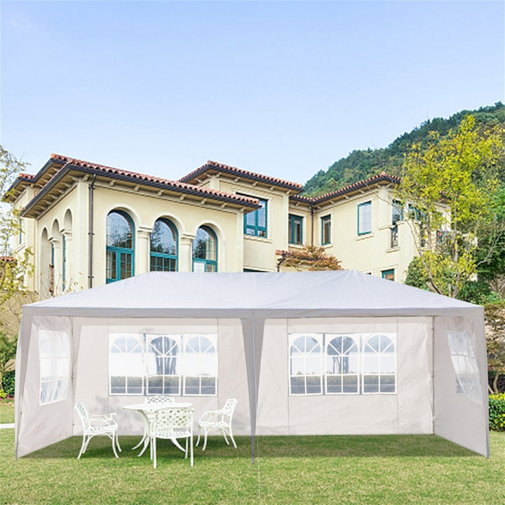 Hommoo 3 x 6M Sun Protection Gazebo Waterproof Tent, Four Sides Tent with Spiral Tubes for Household Wedding Party Image 5