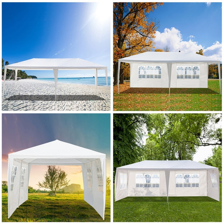 Hommoo 3 x 6M Sun Protection Gazebo Waterproof Tent, Four Sides Tent with Spiral Tubes for Household Wedding Party Image 6